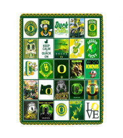 Oregon Ducks Sherpa Fleece Blanket Gifts for NCAA Fans 001