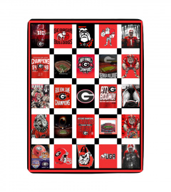 University of Georgia Bulldogs Sherpa Fleece Blanket Gifts for NCAA Fans 001