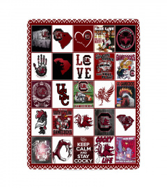 South Carolina Gamecocks Sherpa Fleece Blanket Gifts for NCAA Fans 001