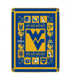 West Virginia Mountaineers University Sherpa Fleece Blanket Gifts for NCAA Fans 001