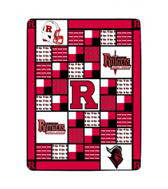 University of Rutgers Scarlet Knights Sherpa Fleece Blanket Gifts for NCAA Fans 001
