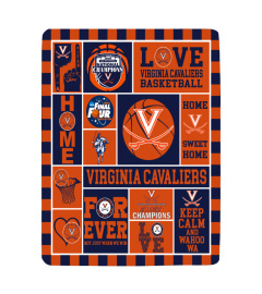 Virginia Cavaliers Sherpa Fleece Blanket Gifts for NCAA Fans 001