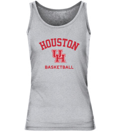 T-Shirt Gray Houston Cougars Basketball Name Drop