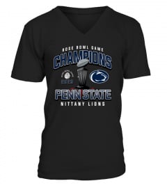 T-Shirt Fanatics Branded Charcoal Penn State Nittany Lions 2023 Rose Bowl Champions Hometown Celebration