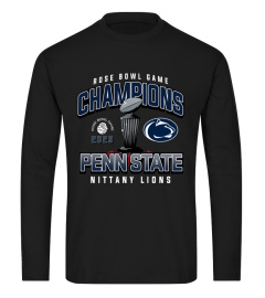 T-Shirt Fanatics Branded Charcoal Penn State Nittany Lions 2023 Rose Bowl Champions Hometown Celebration