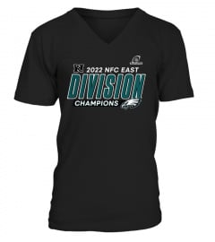 NFL Eagles Merch - Fanatics Philadelphia Eagles NFC East Division Champions T Shirt Black Divide &amp; Conquer