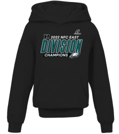 NFL Eagles Merch - Fanatics Philadelphia Eagles NFC East Division Champions T Shirt Black Divide &amp; Conquer