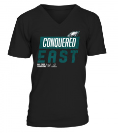2022 Women's Philadelphia Eagles NFC Conquerd East Division Champions T Shirt