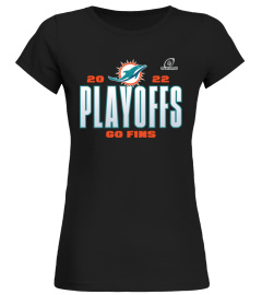 NFL Dolphins Shop - Fanatics Branded Charcoal 2022 Men's Miami Dolphins Nfl Playoffs T Shirt Our Time