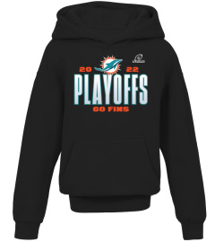 NFL Dolphins Shop - Fanatics Branded Charcoal 2022 Men's Miami Dolphins Nfl Playoffs T Shirt Our Time