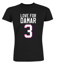 Buffalo Bills Merch - Love For Damar T Shirt Men's