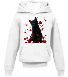 Black Cat Lovers Gifts Shirt Valentine Gift For Cat Mom Cat Dad Hoodie