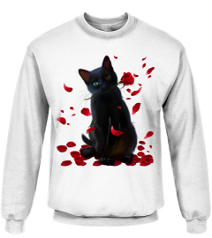 Black Cat Lovers Gifts Shirt Valentine Gift For Cat Mom Cat Dad Hoodie