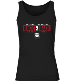 Georgia Bulldogs Shop Back-2-Back College Football Playoff National Champions Local Performance T-Shirt