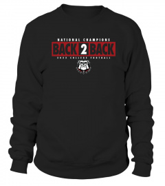 Georgia Bulldogs Shop Back-2-Back College Football Playoff National Champions Local Performance T-Shirt