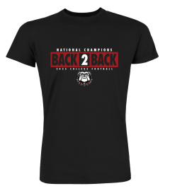 Georgia Bulldogs Shop Back-2-Back College Football Playoff National Champions Local Performance T-Shirt