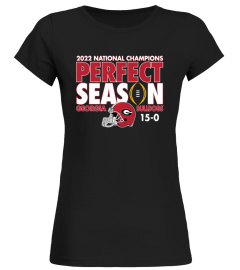 UGA Football Shop - Women's Original Retro Brand 2022 Georgia Bulldogs National Champions T Shirt Perfect Season