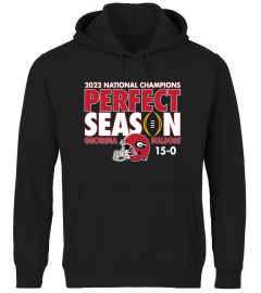 UGA Football Shop - Women's Original Retro Brand 2022 Georgia Bulldogs National Champions T Shirt Perfect Season