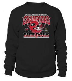 Georgia Champions Merch - Men's '47 Black Georgia Bulldogs National Champions Helmet T Shirt 2023