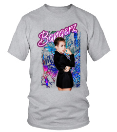 Miley Cyrus Bangerz Vintage Black Cotton T-Shirt