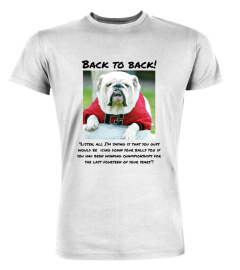 Shop UGA College Football 2022 UGA Georgia Bulldogs Back To Back National Championship T Shirt Women's