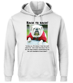 Shop UGA College Football 2022 UGA Georgia Bulldogs Back To Back National Championship T Shirt Women's
