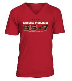 2022 UGA College Football Dawg Pound 65-7 T Shirt Georgia Bulldogs National Champions