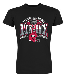 UGA Bookstore Merch - University Of Georgia Football 2022 Back To Backnational Champions T Shirt Unisex