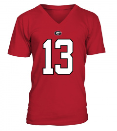 Georgia Bulldogs Players Name Numbers Stetson Bennett Tshirt Women’s Red Unisex