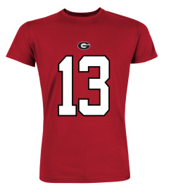 Georgia Bulldogs Players Name Numbers Stetson Bennett Tshirt Women’s Red Unisex