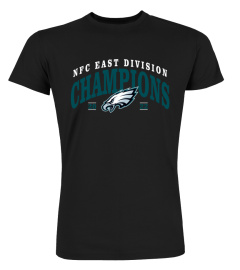 NFL Eagles Merch - '47 Branded 2022 Philadelphia Eagles NFC East Division Championship T Shirt Black