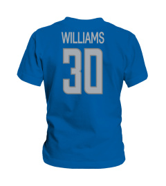 Detroit Lions Players Name Numbers Jamaal Williams Detroit Youth T Shirt By Fanatics Brand