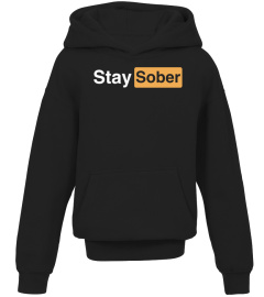 Stay Sober Hoodies Black Unisex By Daydrian Harding