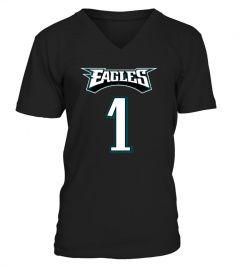 2023 Toddler Philadelphia Eagles Jalen Hurts Black Mainliner Player Name And Number T-Shirt