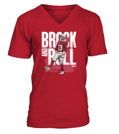 Sf 49ers Merch Shop - Brock And Roll Brock Purdy Red T Shirt By 500level