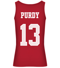 San Francisco 49ers Red Brock Purdy Player Name &amp; Number T-Shirt