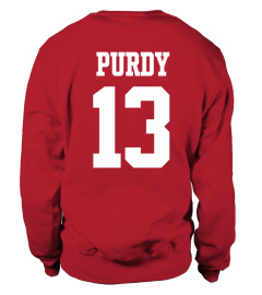 NFL 49ers Fanatics Brand Red Brock Purdy 49ers #13 T Shirt Youth