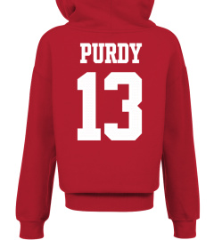 NFL 49ers Fanatics Brand Red Brock Purdy 49ers #13 T Shirt Youth