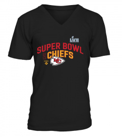 T Shirt NFL Kansas City Chiefs Super Bowl LVII Team Logo Lockup Therma Performance Pullove