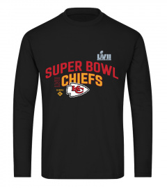 T Shirt NFL Kansas City Chiefs Super Bowl LVII Team Logo Lockup Therma Performance Pullove