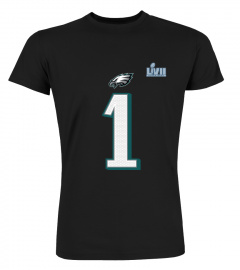 Shop Philadelphia Eagles Jalen Hurts Black Super Bowl LVII Name And Number Shirt