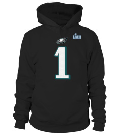 Philadelphia Eagles Jalen Hurts 2023 Black Super Bowl LVII Name And Number T-Shirt