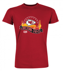 NFL Shop Kansas City Chiefs Majestic Threads Red Super Bowl LVII Desert Tri-Blend Raglan T-Shirt