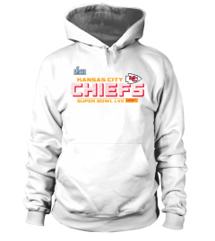 Hoodie 2023 Kansas City Chiefs Fanatics Branded White Super Bowl LVII Vivid Striations