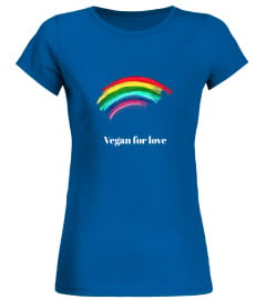 Logo arc-en-ciel - Vegan for love - COTON BIO