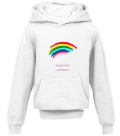 Logo arc-en-ciel - Vegan for love - COTON BIO