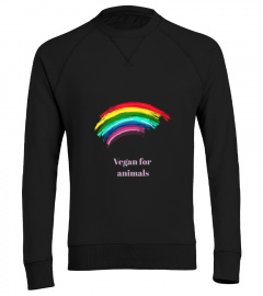 Logo arc-en-ciel - Vegan for love - COTON BIO