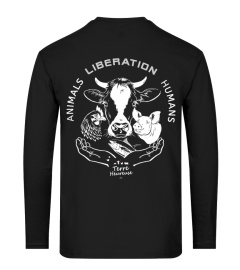 Liberation ANIMALS HUMANS - Impression dos - Terre Heureuse - coton bio