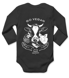 GO VEGAN - Impression dos - Terre Heureuse - coton bio