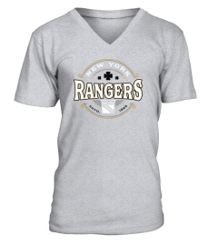 T-Shirt Official New York Rangers Fanatics Branded Kelly Green St Patrick's Day Celtic